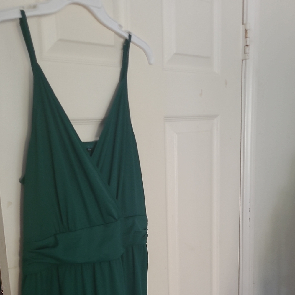 Amazon Essentials Teal Strapless Dress